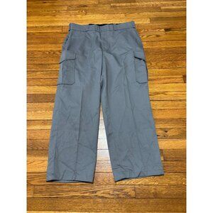 Elbeco Mens Cargo Pants Size 40R 40x30 Gray Poly Cotton E7019R Workwear NWT